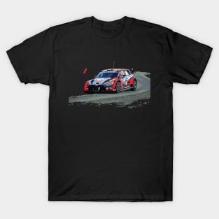 Neuville Ott Tänak Hyundai i20 N Rally1 wrc car T-Shirt